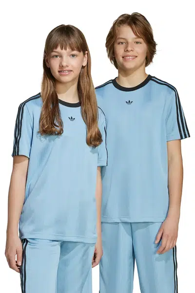 Dětské tričko adidas Originals modrá barva, JY3541