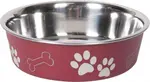 Flamingo Bella Kena kovová miska pro psy - červená 300 ml