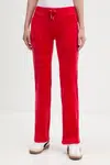 Tepláky Juicy Couture DEL RAY POCKETED PANT dámské, růžová barva, JCAP180