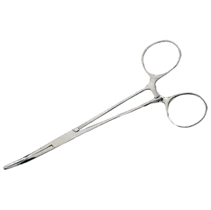 Dam pean zahnutý forceps curved 12,5 cm