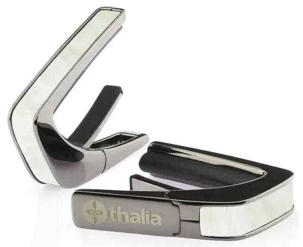 Thalia Shell Collection White MOP Black Chrome