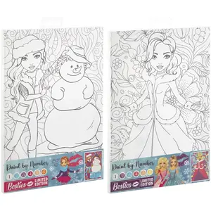 Maľovanie podľa čísel na plátno Besties