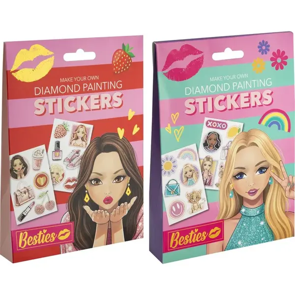 Diamantové maľovanie Besties – nálepky 2 druhy