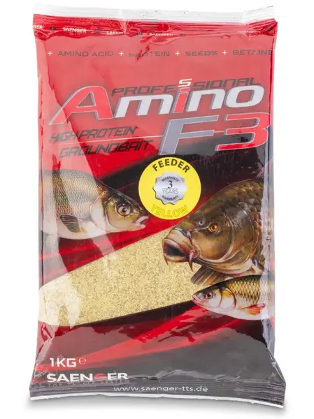 Saenger krmítková zmes amino f3 high protein groundbait veggie amur & jeseter 1 kg