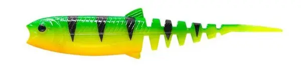 Savage gear gumová nástraha cannibal minnow v-tail firetiger - 8 cm 3,4 g