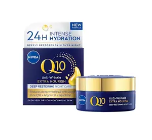 Nivea Výživný nočný krém proti vráskam Q10 Power (Anti-Wrinkle Extra Nourishing Night Cream) 50 ml