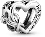 Pandora Strieborná korálka Love You Mum 798825C00