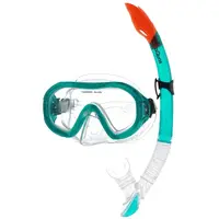 AQUOS BANJO SOLE JR Juniorský šnorchlovací set, svetlomodrá, veľkosť