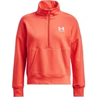 Under Armour RIVAL FLEECE HZ Dámska flísová mikina, oranžová, veľkosť L