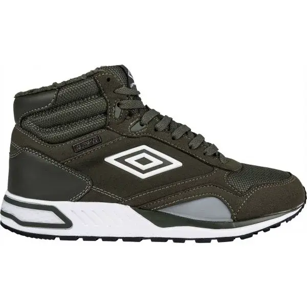 Umbro REDHILL HIGH W PROOF Pánska voľnočasová obuv, tmavo zelená, veľkosť 44.5