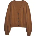 GAP CASHSOFT ABBREV CARDI Dámsky sveter, hnedá, veľkosť