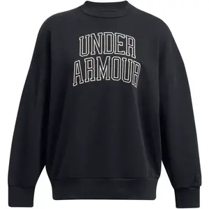 Under Armour ICON TERRY CREW Dámska mikina, čierna, veľkosť S