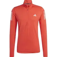 adidas OTR 1/4 ZIP Pánska bežecká mikina, červená, veľkosť