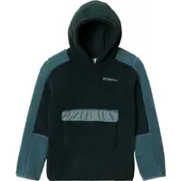 Columbia RUGGED RIDGE SHERPA HOODIE Detská  mikina, tmavo zelená, veľkosť
