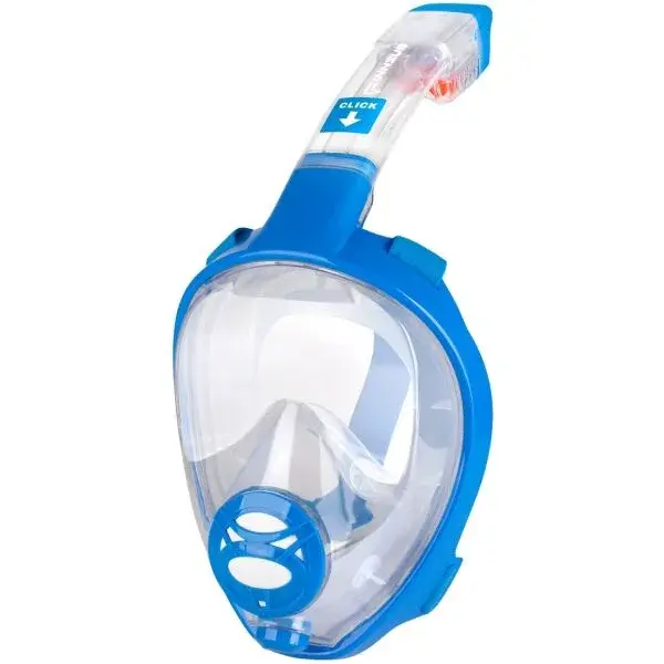 FINNSUB LOOK Celotvárová šnorchlovacia maska, modrá, veľkosť