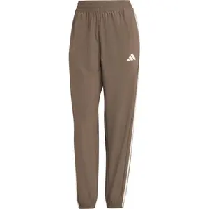 adidas ESSENTIALS 3-STRIPES WOVEN PT Dámske tepláky, hnedá, veľkosť