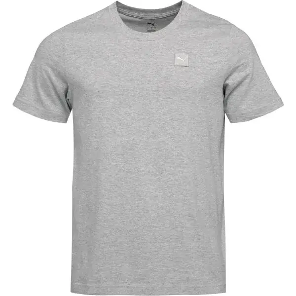 Puma ESSENTIALS ELEVATED TEE Pánske tričko, sivá, veľkosť