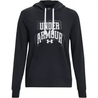 Under Armour RIVAL TERRY GRAPHIC Dámska mikina, čierna, veľkosť S