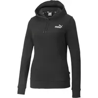 Puma ESSENTIALS + EMBROIDERY HOODIE TR Dámska mikina, čierna, veľkosť