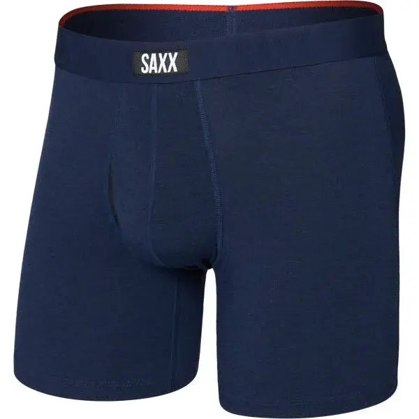 SAXX VIBE XTRA SOFT COMFORT BOXER BRIEF FLY Pánske boxerky, tmavo modrá, veľkosť