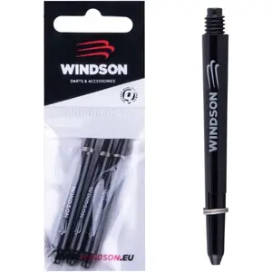Windson NYLON SHAFT MEDIUM 3 KS Set náhradných nylonových  násadiek, čierna, veľkosť
