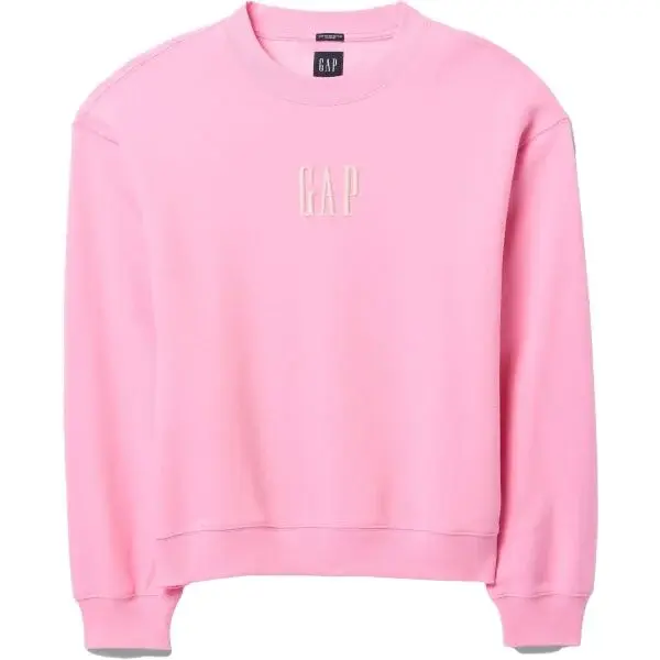 GAP CORP LOGO CREW Pánska mikina, ružová, veľkosť