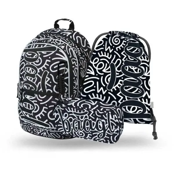 BAAGL 3 SET CORE ELEMENT Školský set, čierna, veľkosť