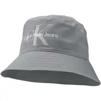 Calvin Klein MONOGRAM SOFT BUCKET HAT Klobúk pre mužov a ženy, sivá, veľkosť UNI