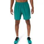 ASICS 7IN SHORT Pánske bežecké šortky, tmavo zelená, veľkosť