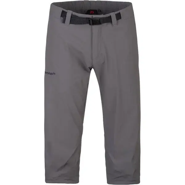 Hannah BINDERS CAPRI 3/4 Pánske 3/4 nohavice, sivá, veľkosť