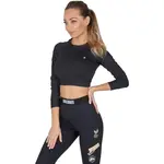 GOLDBEE CROP-TOP BECLASSIC Dámsky crop top, čierna, veľkosť