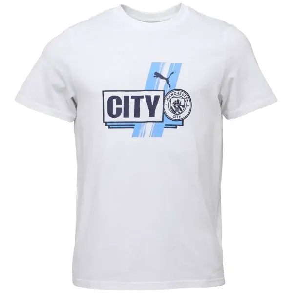 Puma MANCHESTER CITY FC FTBLCULTURE TEE Pánske tričko, biela, veľkosť