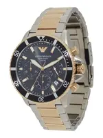 Emporio Armani Analógové hodinky  zlatá / čierna / strieborná / biela