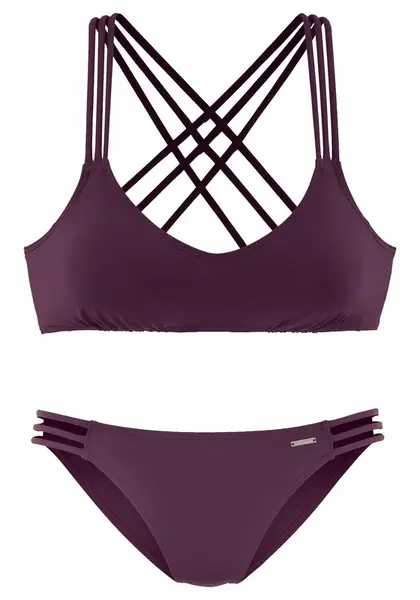 Bruno Banani Bikiny  bordová
