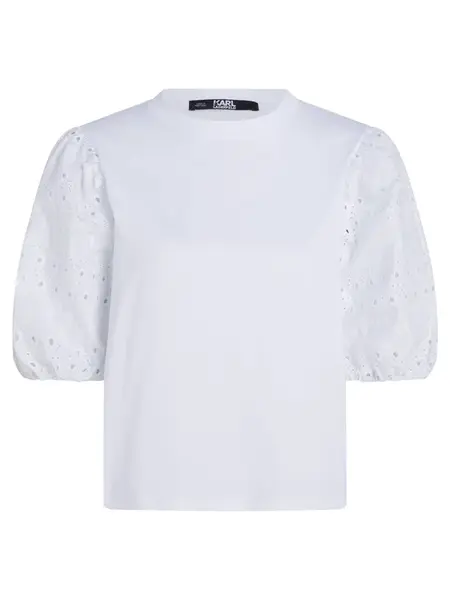 Karl Lagerfeld Blúzka 'Lace'  biela