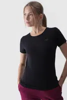 Dámské Hladké Tričko S Logem Černé 4F 4FWMM00TTS