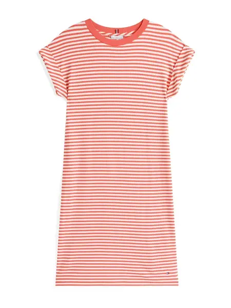 TOMMY HILFIGER Šaty  lososová / biela