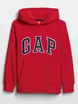 Červená klučičí dětská mikina GAP Logo hoodie