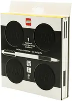 LEGO Zápisník s gelovým perem jako klipem a náhradní náplní - černý