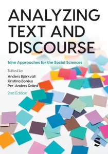 Analyzing Text and Discourse - Anders BjÃ¶rkvall, Per-Anders SvÃ¤rd, Kristina BorÃ©us