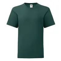 Green children's t-shirt in combed cotton Fruit of the Loom