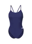 ARENA Jednodielne plavky 'LACE BACK SOLID'  tmavomodrá / biela