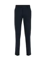 WE Fashion Nohavice  tmavomodrá