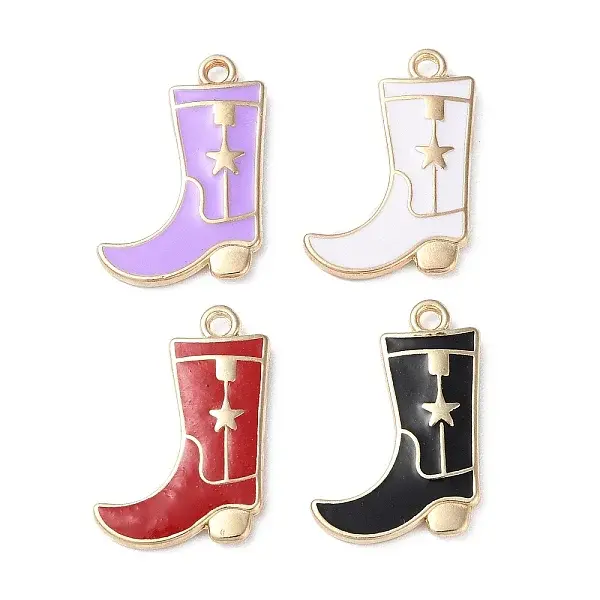 Rack Plating Alloy Enamel Pendants