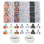 1120Pcs 7 Styles Opaque Acrylic Beads