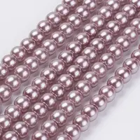Eco-Friendly Dyed Glass Pearl Beads Strands