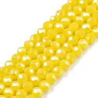 Electroplate Glass Beads Strands