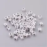 Letter A Cube Acrylic Beads