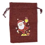 Christmas Theme Jute Cloth Storage Bags