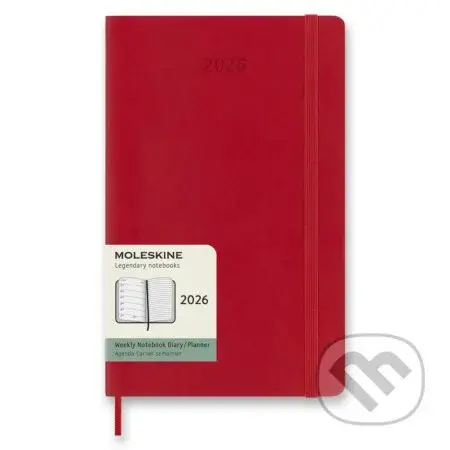 Moleskine – 12-mesačný týždenný plánovací zápisník (diár) 2026 - červený